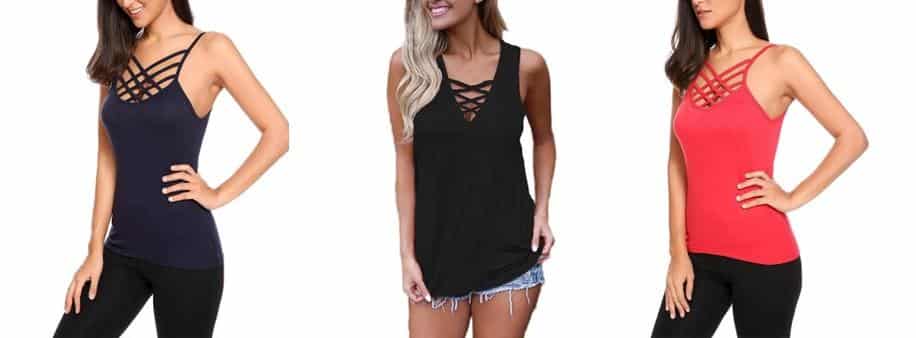 Wholesale tank top and no bra Casual & Sporty Tanks & Camis –